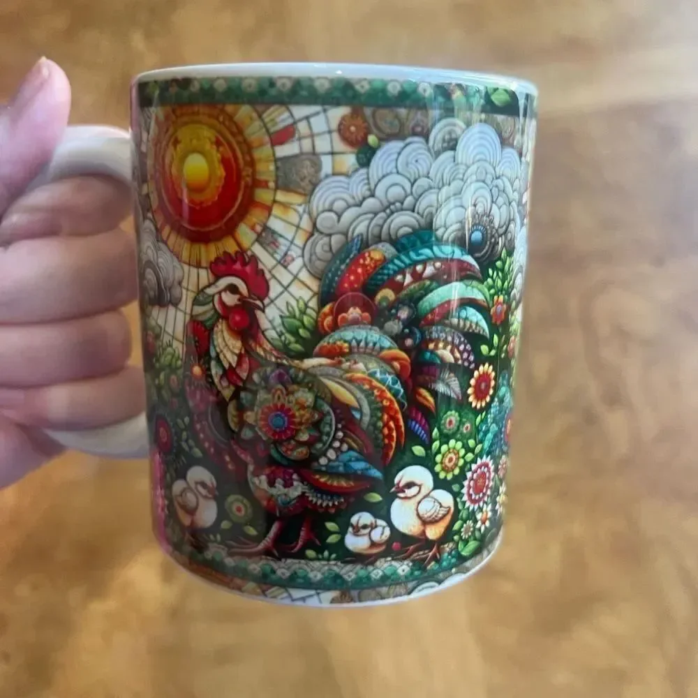 Original Art Livorno Chicken Coffee Mug!
